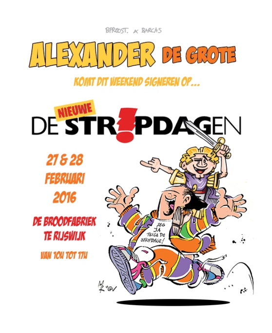 Promotie Stripdagen visual plus Alexander